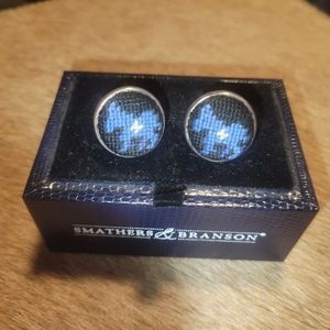 NWT Smathers & Branson Hand stitched cuff links